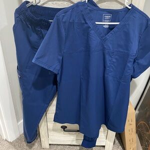 Cherokee Navy Blue Scrub Set